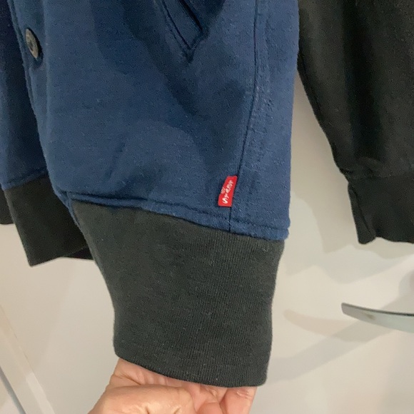 LEVIS Button lightweight jacket blue black men’s Size small - Picture 4 of 12